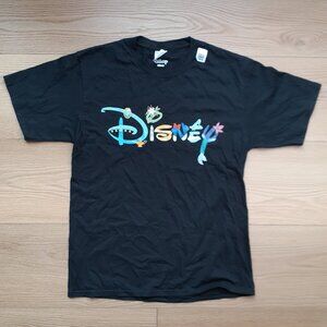 Disney Princess Letters Logo - New Men's Medium Black T-Shirt